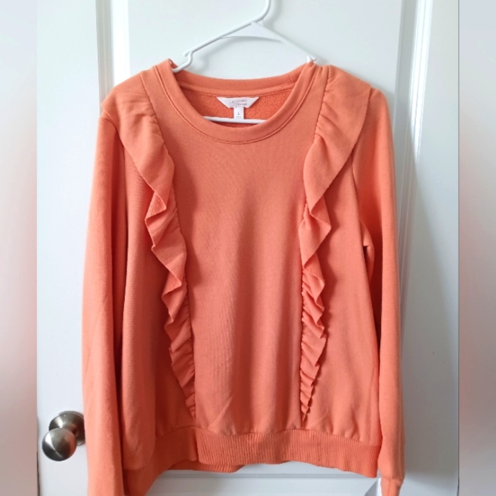 LC Front Ruffle Sweater